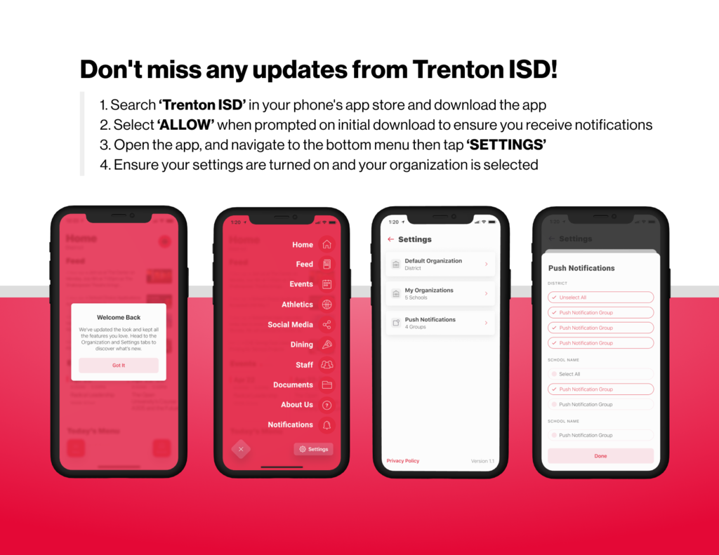 Don't miss any updates from Trenton ISD!